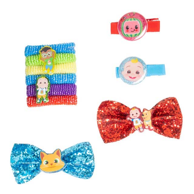 Coco Melon "Prêt pour l'aventure !" Ensemble d'accessoires pour cheveux