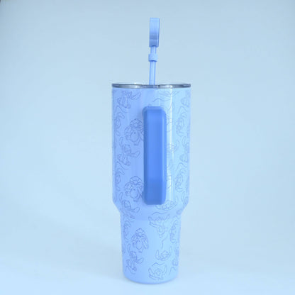 Gobelet isotherme 40oz Lilo & Stitch Blogger avec couvercle de paille