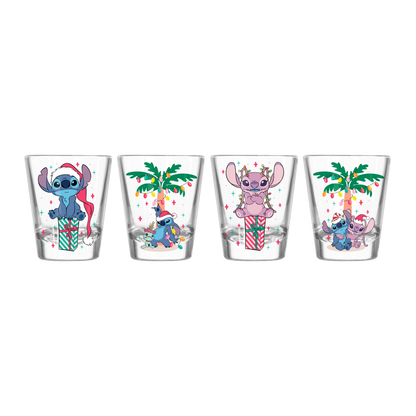 Coffret Cadeau Palm Stitch & Amis de Noël 4 pièces 1,8 oz Mini Verres