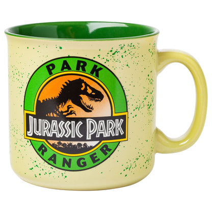 Tasse  en céramique 20 oz « Belle » — décalcomanie intérieure nacrée20 oz Jurassic Park Ranger