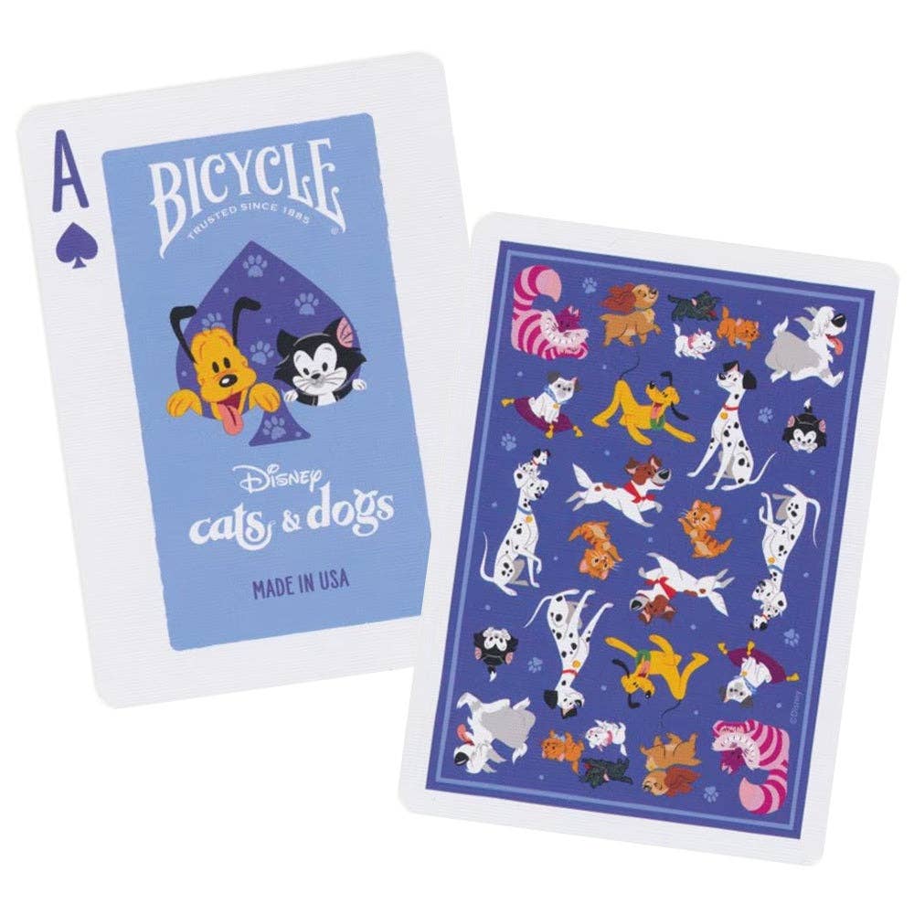 Cartes à jouer Bicycle Disney Chats et Chiens DISNEY