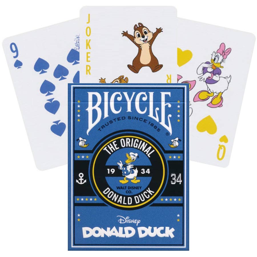 Cartes à jouer Disney Donald Duck Bicycle