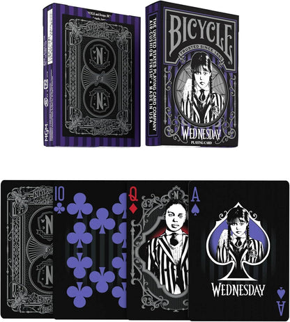 Jeu de cartes Bicycle Wednesday Addams