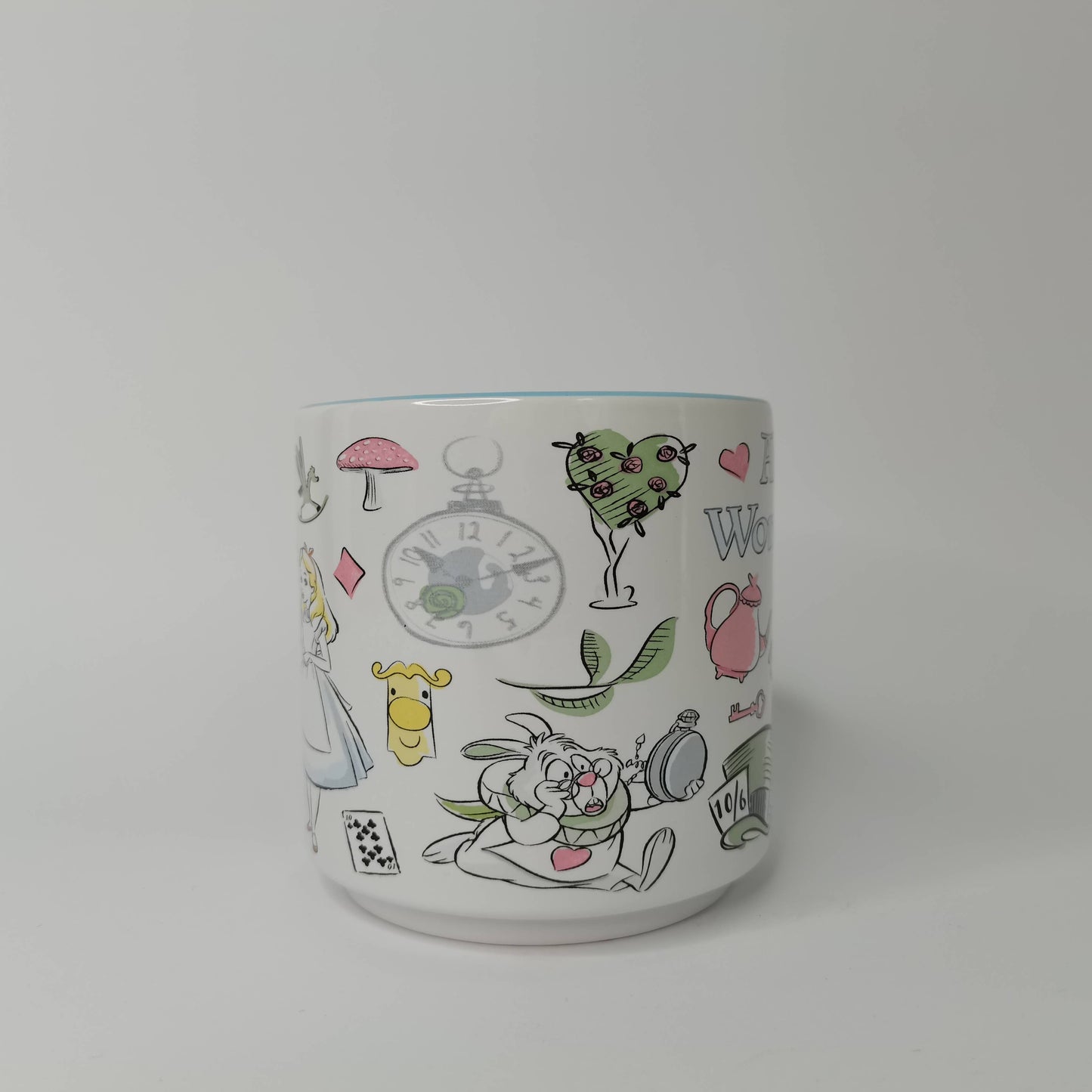 Tasse en céramique empilable unique Alice au pays des merveilles Icones 13 oz
