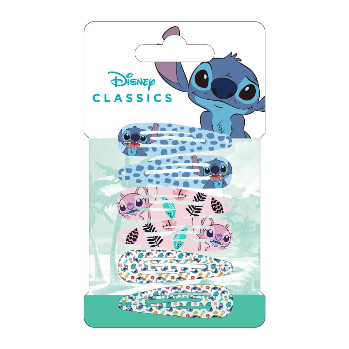 ACCESSOIRES DISNEY POUR PINCES À CHEVEUX 6 PIÈCES - STITCH