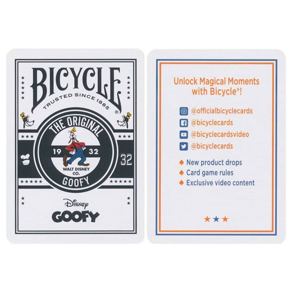 Disney Classique Goofy Jeu de Cartes Bicycle