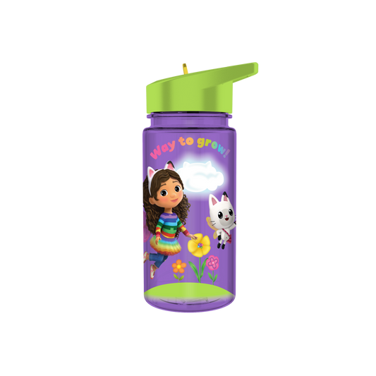 Bouteille d'eau avec paille rabattable 16oz Gabby's Dollhouse Gabby & Panda