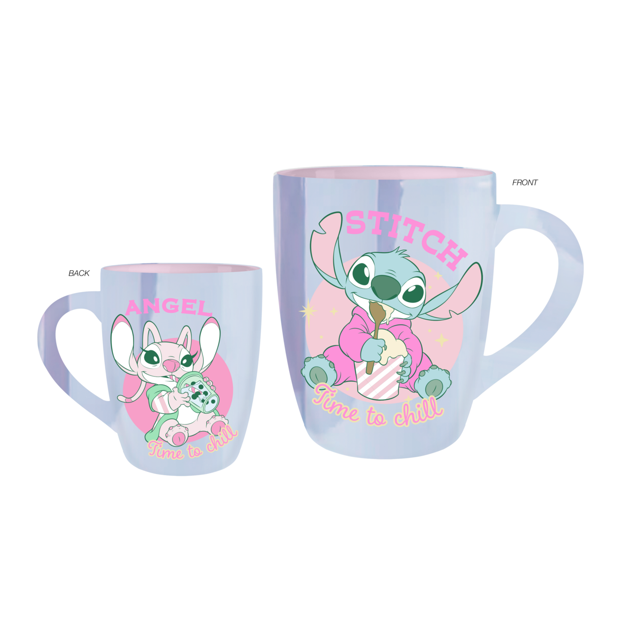 Tasse céramique incurvée jumbo nacrée Stitch Time 2 Chill 25z