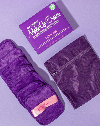 Lingettes démaquillantes Coffret de 7 jours Queen Purple