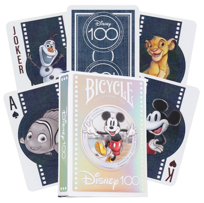 Jeu de cartes Bicycle 100 ans de Disney