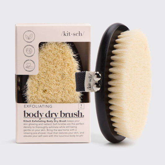 Brosse sèche exfoliante pour le corps