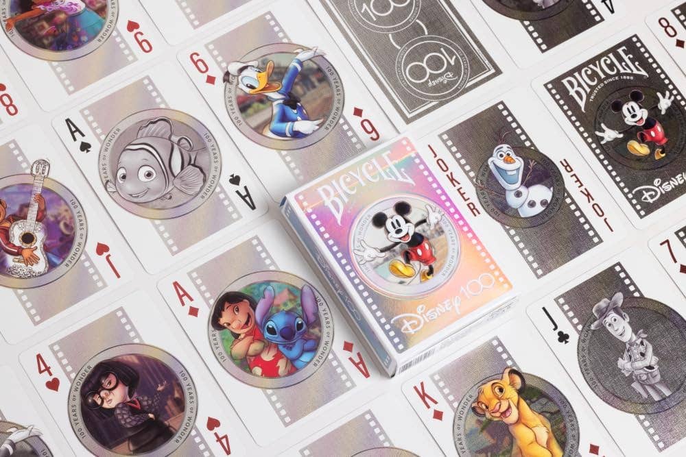 Jeu de cartes Bicycle 100 ans de Disney